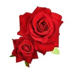 Rose Flower Hair Clip 3D Red Roses Flower Hair Accessories Comb Piece For Girls Women Bride Wedding Hair Clip Flamenco Dancer Ha