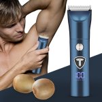 Professional Groin & Body Trimmer For Men Electric Shaver With Replaceable Ceramic Blade Grooming Hair Beard Trimmers Face Nose 