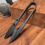 2PCS Carbon Steel Sewing Scissors Trimming Nippers U Shape Clippers Carbon Yarn Steel Embroidery Craft Scissors Tailor Diy Easy