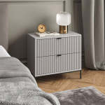 Shelly Bedside Table White