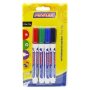 Assorted Fine Whiteboard Markers 4 Pack