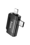 Hoco UA17 Adapter For Lightning And Type-c To Usb-a