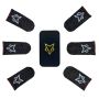 V3 Premium Gaming Finger Sleeves For Mobile Gaming 6PC & Metal Case