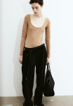 Jersey Thong Body - Dark Beige