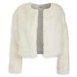 Ivory Faux Fur Jacket