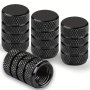 4 Pcs/Pack Anodized Aluminum Tire Valve Cap Set Corrosion Resistant Universal Stem Covers For Cars Trucks Motorcycles SUVs And Bikes