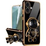 Virelle Soft Tpu Protective Case With Astronaut Stand Compatible With Iphone 16 Plus