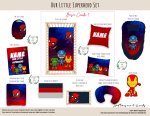Cot Duvet Bedding Our Little Superhero Set