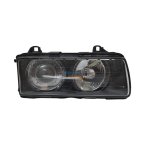 Bmw E36 3 Series Headlight Electric With Projector Black Right 92-94
