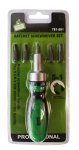 - Ratchet Screwdriver Set - Handle With 5 Bits