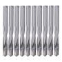 10PCS Tungsten Steel End Mills Cnc Router Bits For Milling Wear Resistant