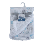 Mink Sherpa Blanket - Blue