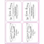 Clear Bottle Sticker Sheet A4