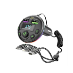 Car MP3 Bluetooth 5.0 Fm Transmitter modulator With 3 Pin Charger