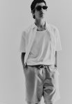 Relaxed Fit Linen-blend Shorts - Beige