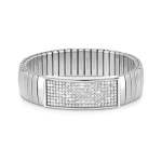 Stretchable Stainless Steel Big Glitter Bracelet