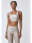 Frozen Cropped Top - Nude - Medium