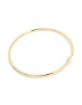 Goldair Gold Plated Cubic Zirconia Circle Bezel Bangle