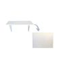 Fold Down Wall Mounted Study Desk Table 73X53CM White