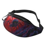 Halloween Print Fanny Pack Waist Bag Adjustable Belt Bag For Men Women Traveling Hiking Cycling Running