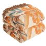 Boho Throw Blanket For Bed 60"X80" 100% Cotton Woven Blanket For Couch Sofa Ultra Soft 4-LAYER Muslin Quilt With Floral Printed Farmhouse Bed B