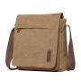 Troop London Canvas Across Body Bag - Brown