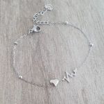 Yaniva Heart Beat Bracelet Stainless Steel Adjustable Up To 21CM