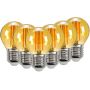 G45 Vintage Filament LED Light Bulbs E27 Set Of 6