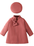Salmon Melton Coat And Bernet