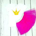 Glitter Crown Clothing Set