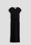 2 Piece T-Shirt And Skirt Set - Black