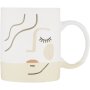 Clicks New Bone China Faces Two Tone Mug Stone 340ml