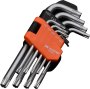 9 Piece Medium Length Torx Key Wrench