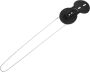 Universal Pu Badge Holder With Oval Id Protector Belt Clip And Chain