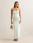 Isra Drape Strapless Maxi Dress - 18 Spearmint