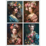 Tear Resistant Deco Print A6 Vintage Portrait