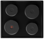 Defy 60CM Black Solid Electric Hob DHD332