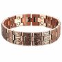 99.99% Double Row Pure Copper Magnetic Bracelet For Men 3500 Gauss