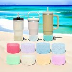 12-24OZ Tumbler Protective Sleeve With Non-slip Base Fits Stanley Cups Stylish & Durable Silicone Drinkware Accessory For Outdoo