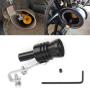 Universal Aluminum Turbo Sound Exhaust Muffler Pipe Whistle Car / Motorcycle Simulator Whistler Size: XL Outside Diameter: 35MM Black
