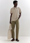 Regular Fit Piqu Polo Shirt - Beige