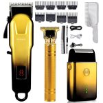 Hair Clippers Set For Men Hair Clipper Trimmer With LED Display Professional Cordless Hair Clipper Shaver Beard Trimmer Hair Cut
