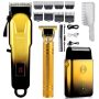 Hair Clippers Set For Men Hair Clipper Trimmer With LED Display Professional Cordless Hair Clipper Shaver Beard Trimmer Hair Cutting Machine For Men