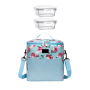 Insulated Cooler Bag + 2 X 520ML Glass Containers