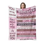 Pozevan Daughter Gifts Birthday Gift For Daughter Daughter Blanket 60X50 Inches