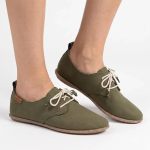 Pierre Cardin Ladies Riviera Flats - Olive - 8