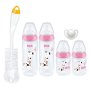 Nuk Temperature Control 4 Bottle Starter Pack 0-6M - Girl