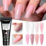 20ML Poly Extension Gel For Nail Clear Jelly Gel Builder Nail Gel Trendy Nail Art Design Nail Extension Gel Salon Nail Easy Design At