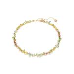 SWAROVSKI Gema Tennis Necklace Mixed Cuts Multicolored Gold-tone Plated