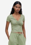 Ribbed Top - Light Khaki Green